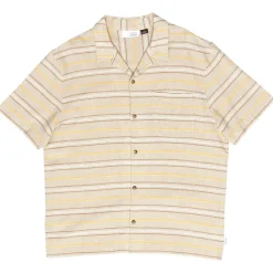 Mazine - triped inen-ix Reort hirt - Hed