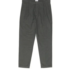 Mazine - Tapered Flannel Pants - Freizeithose Anthracite Melange Sale