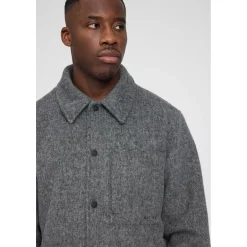 Mazine Freizeitjacken|Shirts, Hemden & Longsleeves-- Vegan Wool Jacket - Freizeitjacke Anthracite Melange
