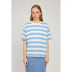 - Woen' Bock tripe T - T-hirt < Mazine
