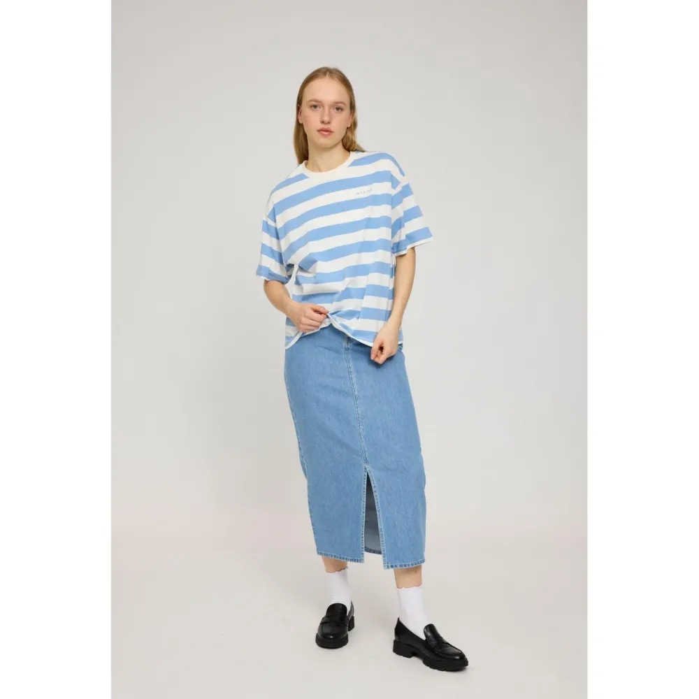- Woen' Bock tripe T - T-hirt < Mazine