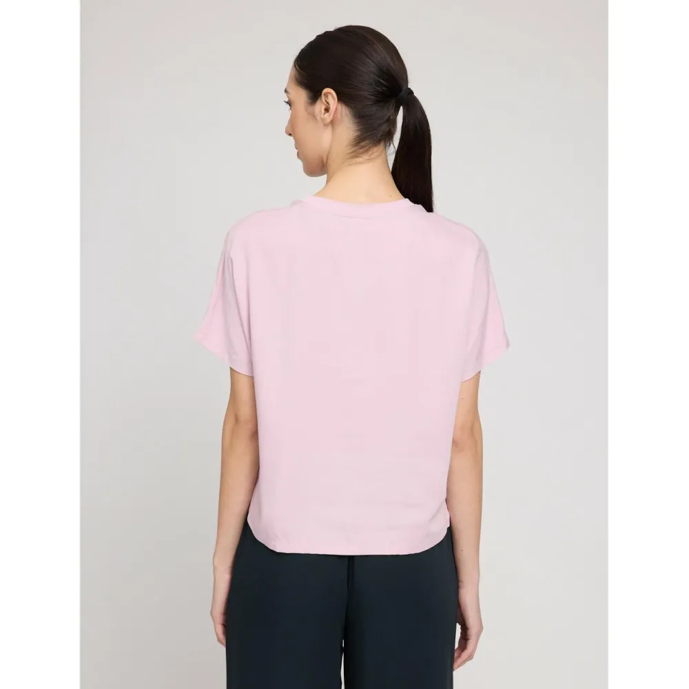 Mazine - Women's Crew Neck Viscose Blouse - Bluse