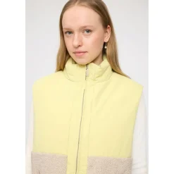 Mazine - Women's Fabric Blocking Vest - Fleeceweste Online