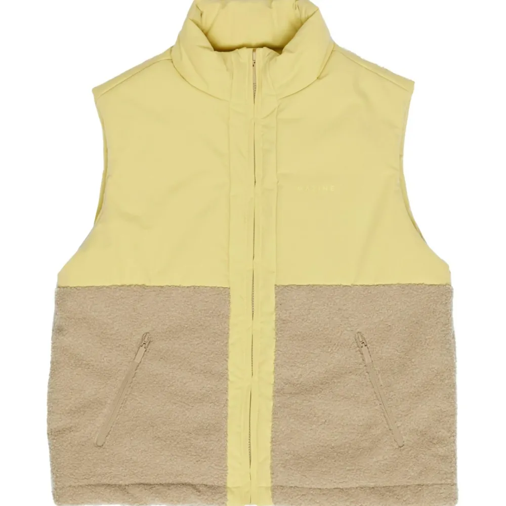 Mazine - Women's Fabric Blocking Vest - Fleeceweste Online
