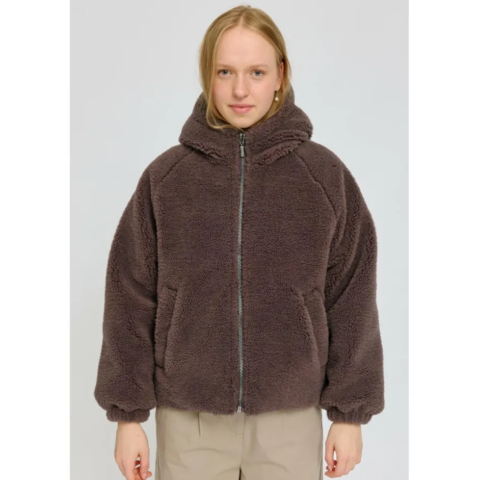 Mazine Freizeitjacken|Jacken-- Women's Faux-Fur Hooded Jacket - Freizeitjacke