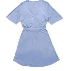Mazine - Women's Faux-Wrap Jersey Dress - Kleid Dusk Blue