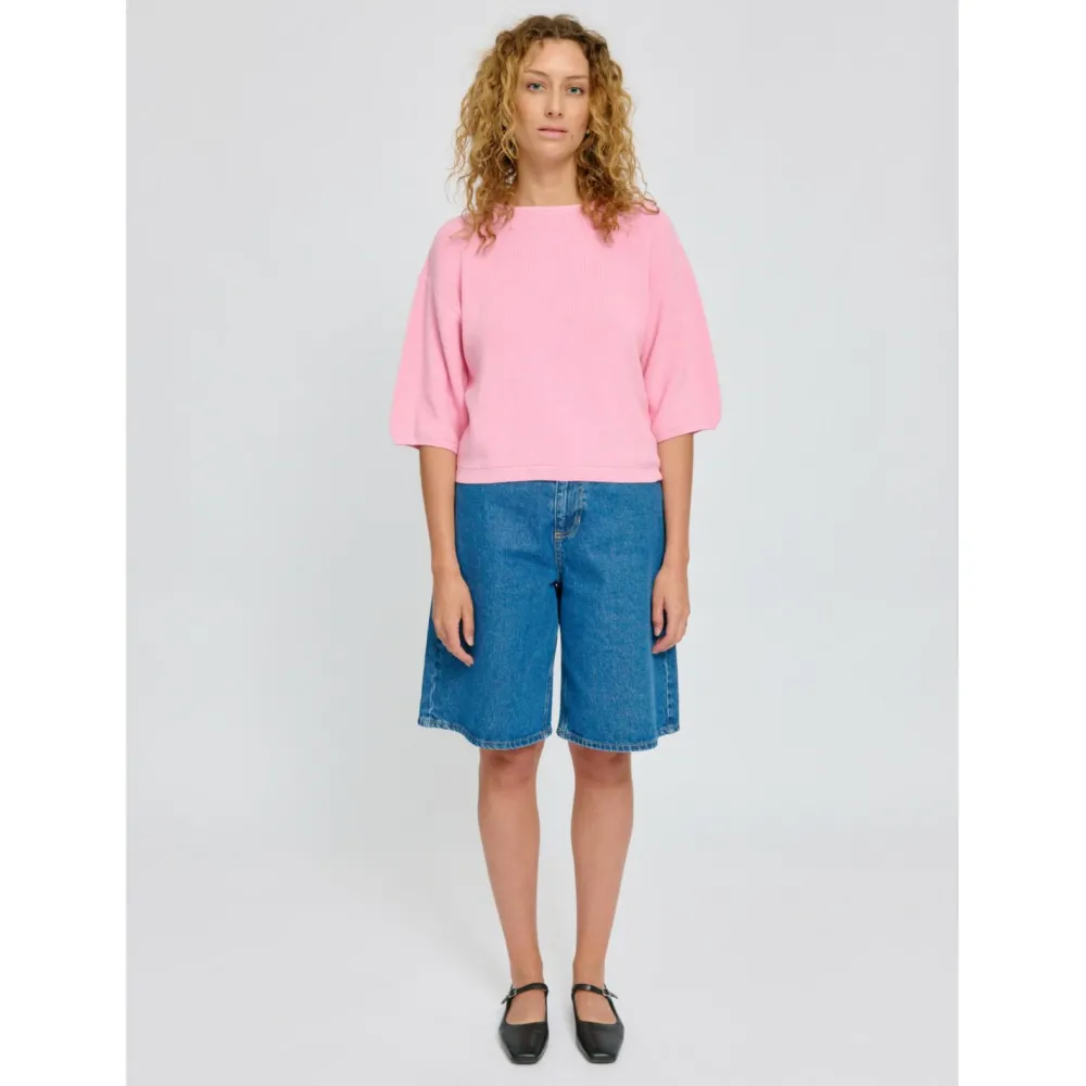 - Woen' Haf eeve Knit Juper - Puover < Mazine New