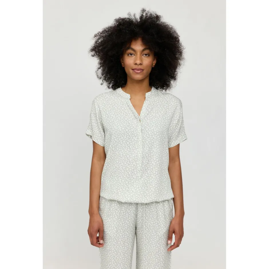 Mazine - Woen' Printed V-Neck Boue - Bue