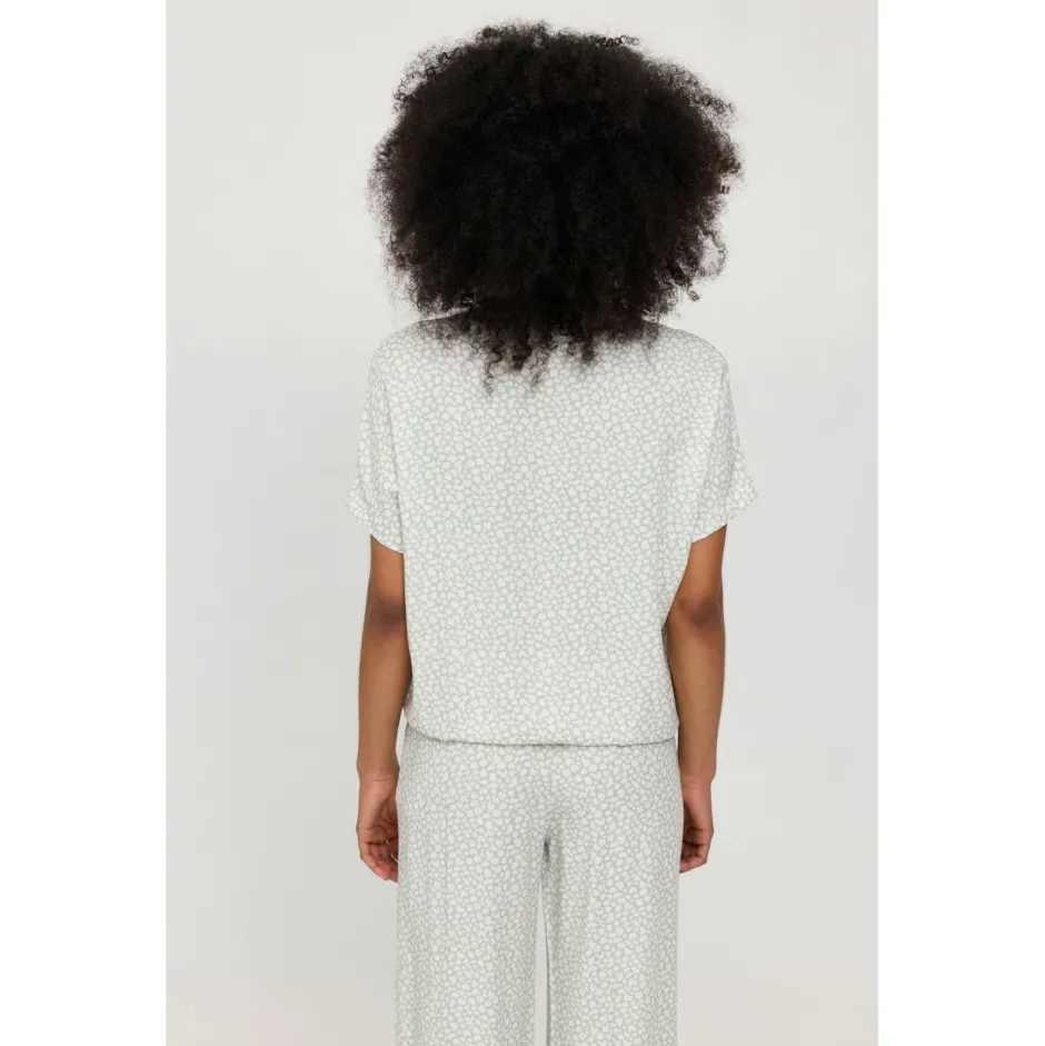 Mazine - Woen' Printed V-Neck Boue - Bue
