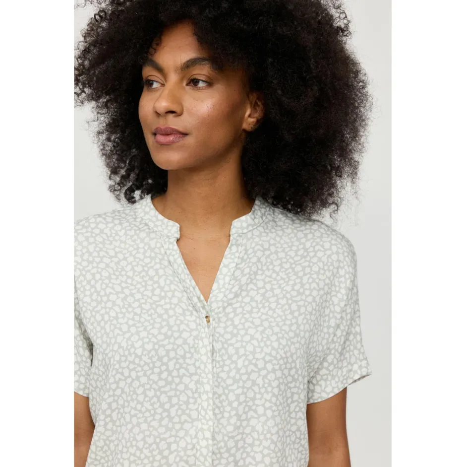 Mazine - Woen' Printed V-Neck Boue - Bue