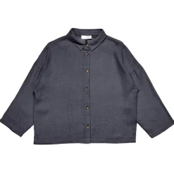 - Woen' 3/4 eeve inen hirt - Bue < Mazine Hot