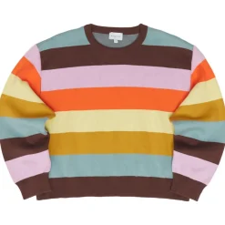 Mazine - Women's Striped Jacquard Knit Jumper - Pullover Clearance