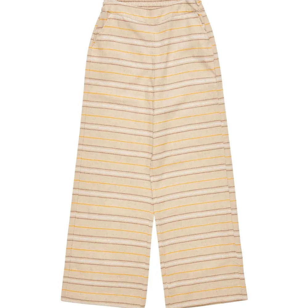 - Woen' triped inen-ix Pant - Freizeithoe < Mazine