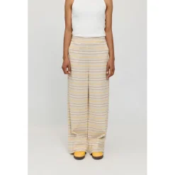 - Woen' triped inen-ix Pant - Freizeithoe < Mazine