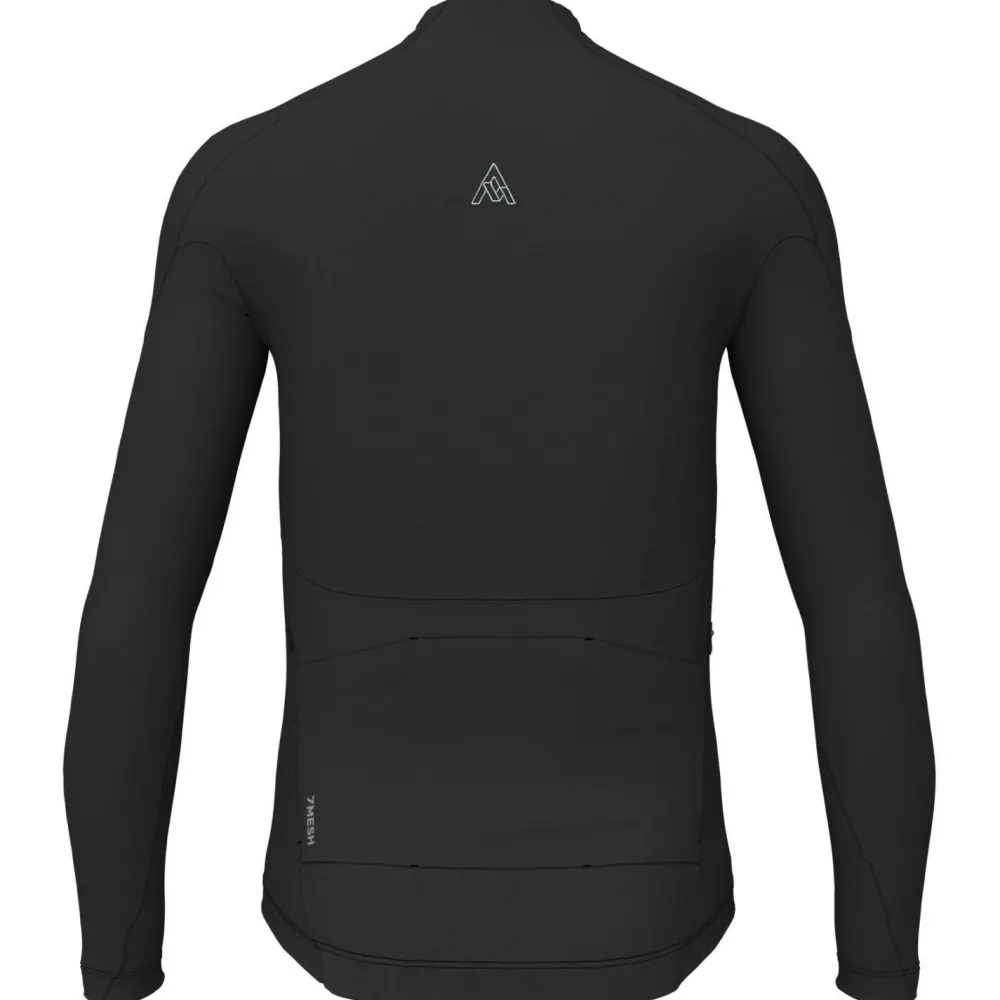 7mesh - Ashlu Merino Jersey L/S - Radtrikot Black Outlet