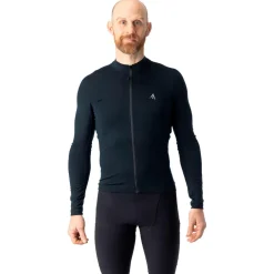 7mesh - Ashlu Merino Jersey L/S - Radtrikot Black Outlet