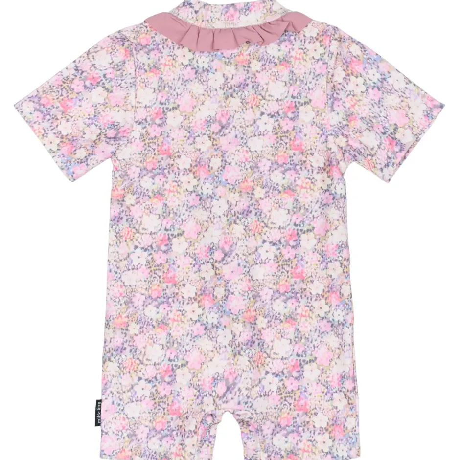 Mikk-Line Bademode-- Kid's UV Suit Frill Recycled AOP - Lycra