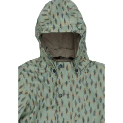 Mikk-Line - Kid's PU Rain Set with Fleece Suspension 104 - Regenset Iceberg Green
