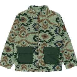 Mikk-Line Jacken|Alltagsbekleidung-- Kid's Teddy Mix Jacket AOP - Fleecejacke