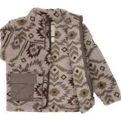 Mikk-Line Jacken|Alltagsbekleidung-- Kid's Teddy Mix Jacket AOP - Fleecejacke