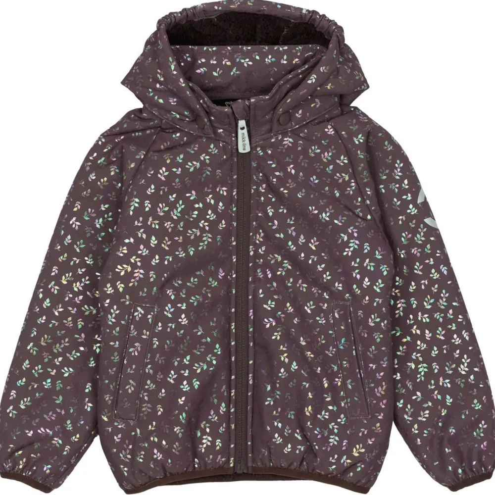 Mikk-Line - Kid's Teddy Softshell Jacket with Waist - Softshelljacke Raisin Clearance
