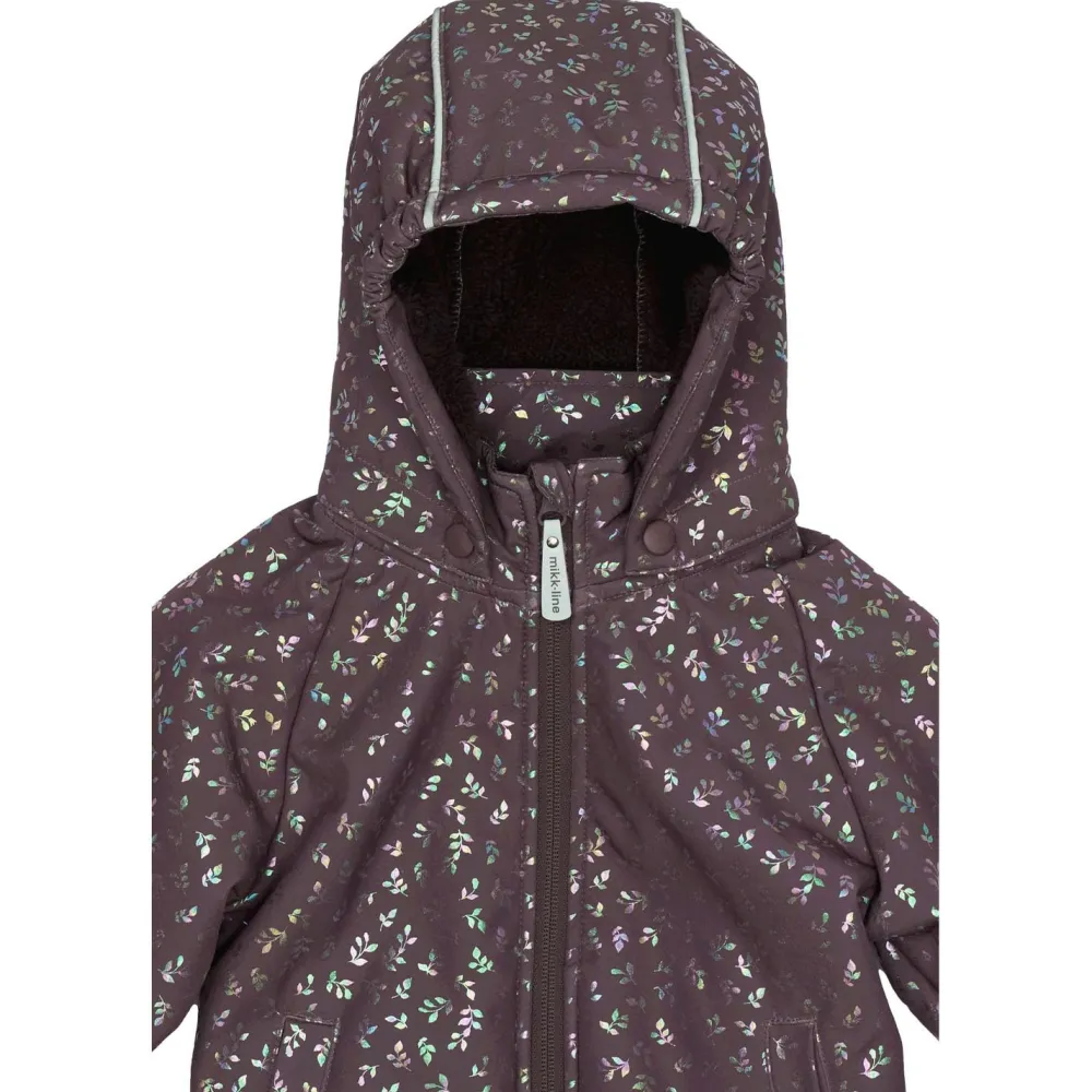 Mikk-Line - Kid's Teddy Softshell Jacket with Waist - Softshelljacke Raisin Clearance