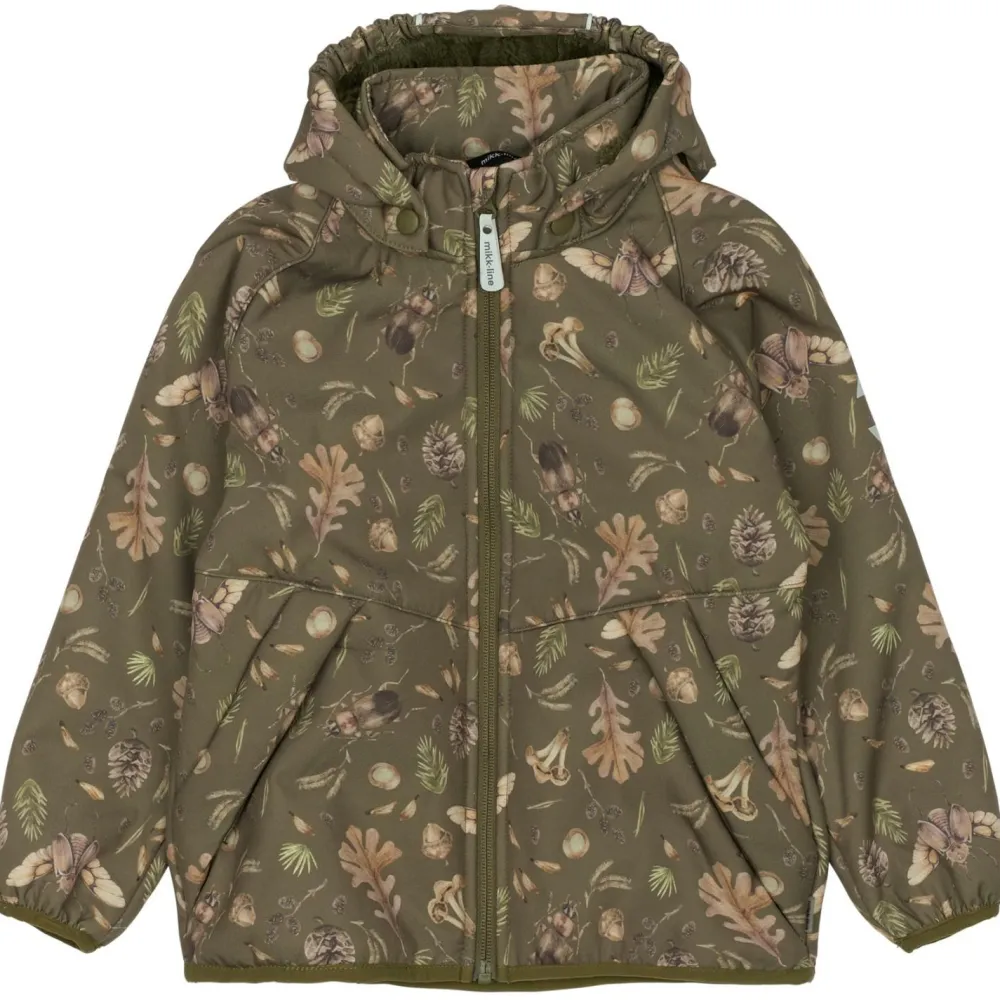 Mikk-Line - Kid's Teddy Softshell Jacket - Softshelljacke Burnt Olive Outlet