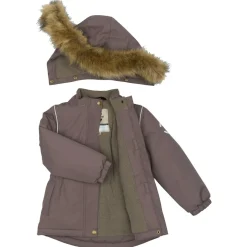 - Kid's Winter Jacket Waist Solid with Fake Fur - Winterjacke < Mikk-Line Hot