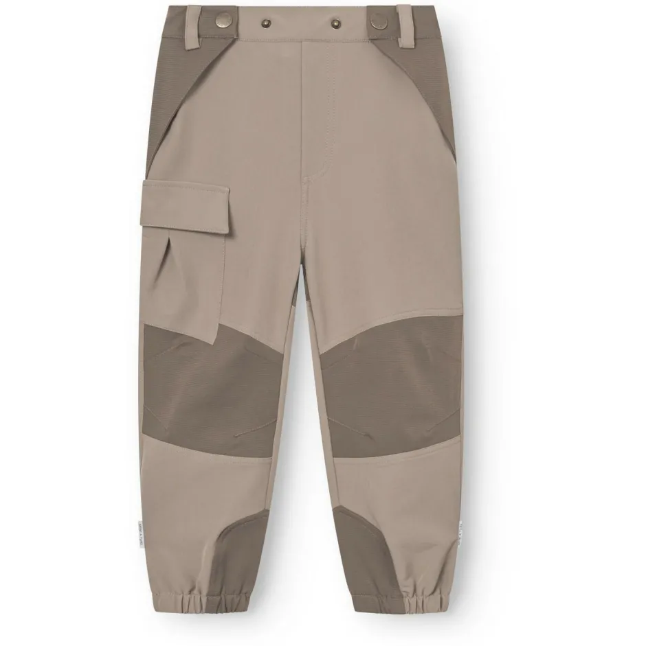 Mini A Ture Trekkingbekleidung|Alltagsbekleidung-- Kid's Mattolvai Trek Pants - Trekkinghose Grey Brown