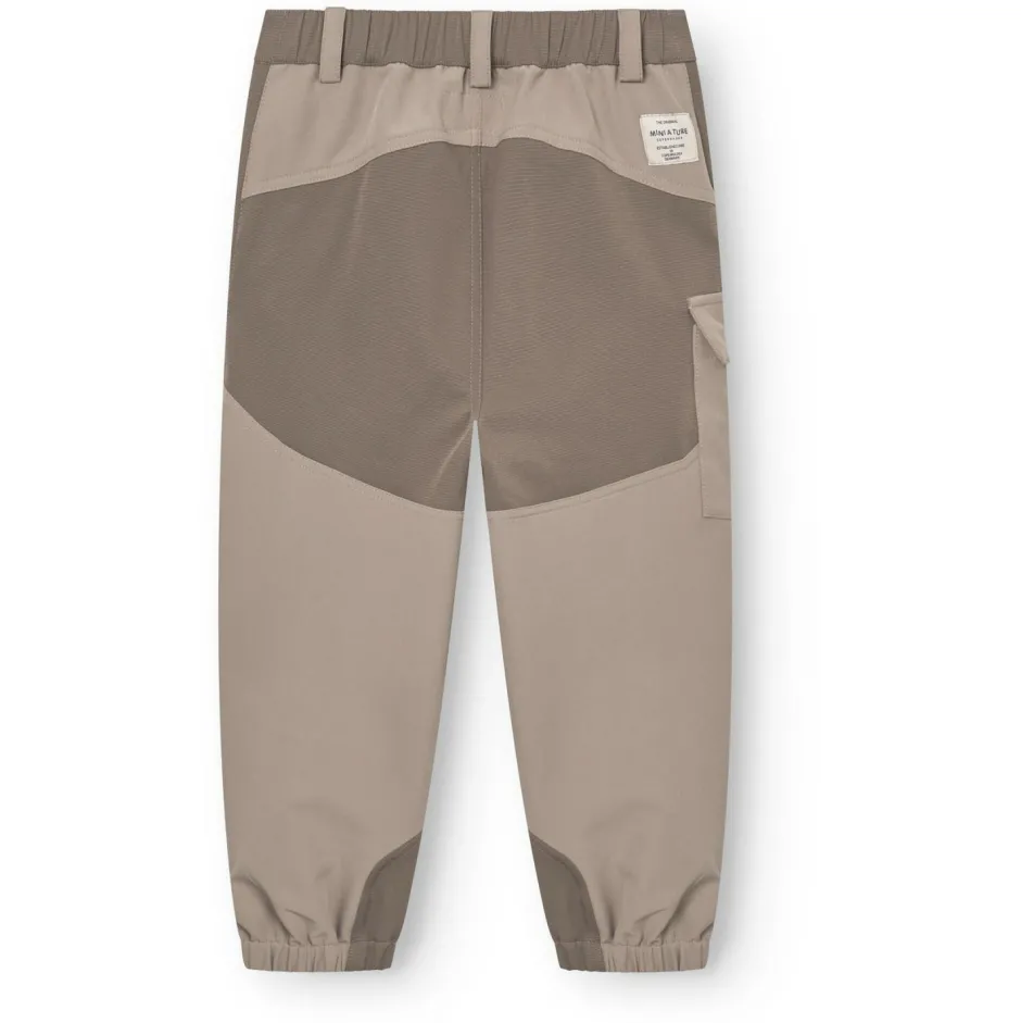 Mini A Ture Trekkingbekleidung|Alltagsbekleidung-- Kid's Mattolvai Trek Pants - Trekkinghose Grey Brown