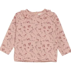 Minymo Shirts, Hemden & Longsleeves|Pullover & Hoodies-- Girl's T-Shirt L/S AOP - Longsleeve Misty Rose
