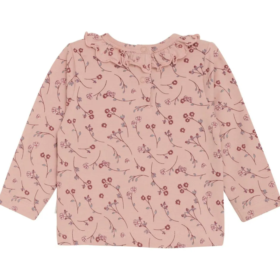 Minymo Shirts, Hemden & Longsleeves|Pullover & Hoodies-- Girl's T-Shirt L/S AOP - Longsleeve Misty Rose