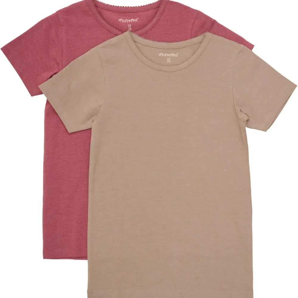 - Kid's Basic 33 -T-Shirt S/S (2-Pack) - T-Shirt < Minymo Clearance