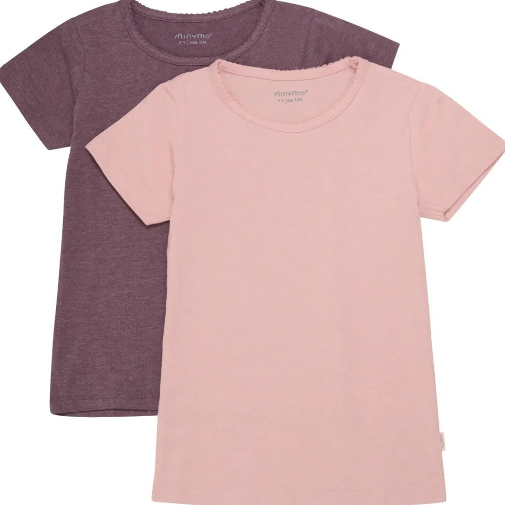 - Kid's Basic 33 -T-Shirt S/S (2-Pack) - T-Shirt < Minymo Clearance
