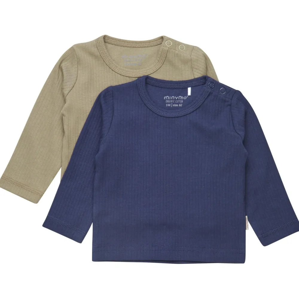 Minymo - Kid's Blouse L/S (2-Pack) - Longsleeve Discount