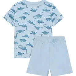 Minymo Alltagsbekleidung|Unterwäsche-- Kid's Nightset S/S AOP - Alltagsunterwäsche Niagara Mist