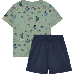 Minymo Alltagsbekleidung|Unterwäsche-- Kid's Nightset S/S AOP 134261 - Alltagsunterwäsche Lily Pad