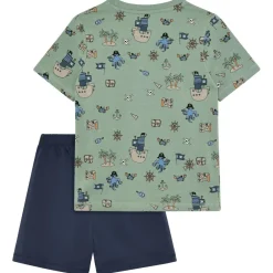 Minymo Alltagsbekleidung|Unterwäsche-- Kid's Nightset S/S AOP 134261 - Alltagsunterwäsche Lily Pad