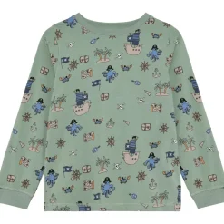 Minymo Alltagsbekleidung|Unterwäsche-- Kid's Pyjamas L/S Set AOP 134260 - Alltagsunterwäsche Lily Pad