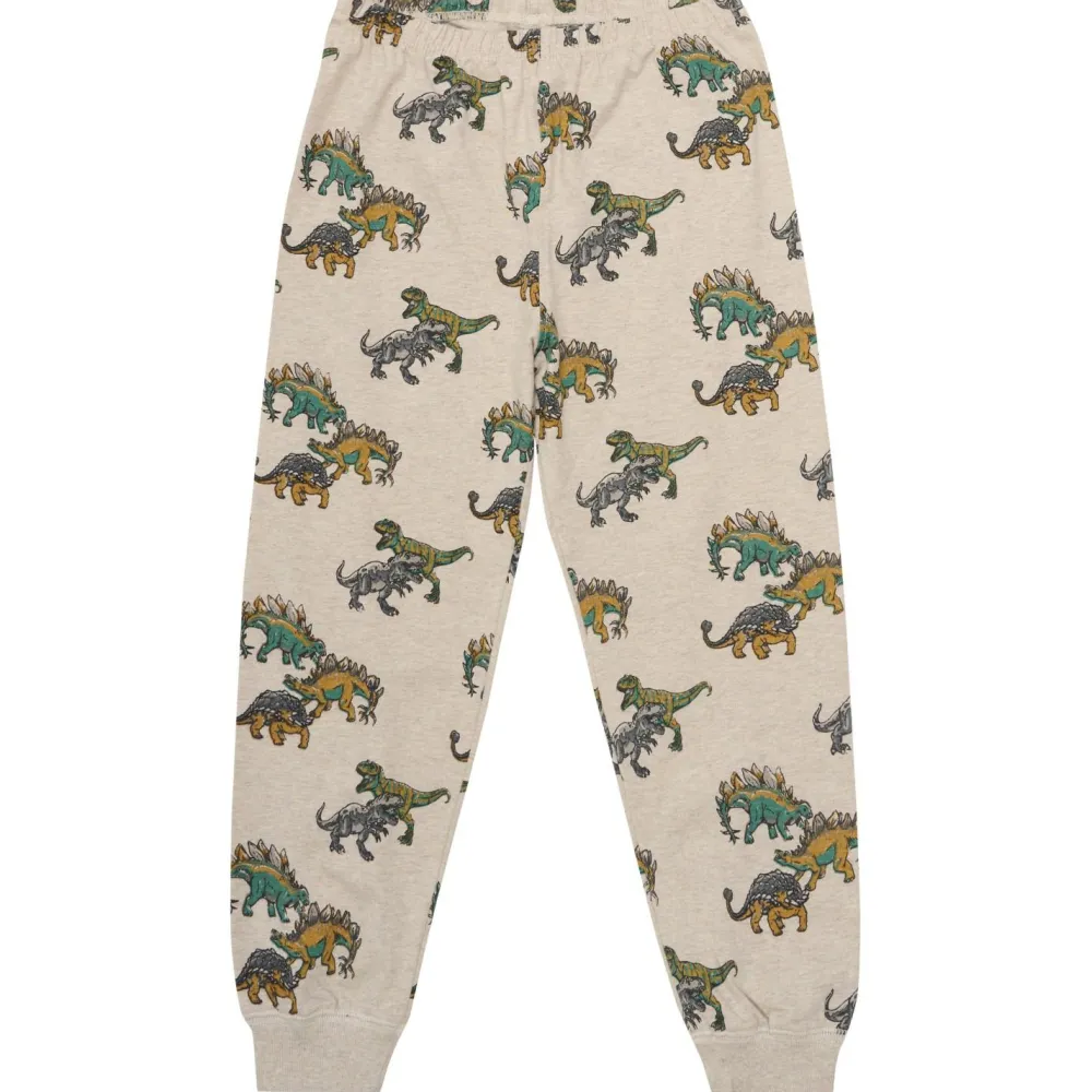 Minymo - Kid's Pyjamas L/S Set AOP No. 134066 - Schlafanzug Beige Melange Outlet