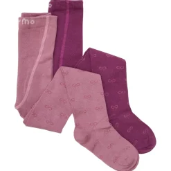 Minymo - Kid's Stockings with Pattern 2-Pack - Strumpfhose Mauve Orchid New