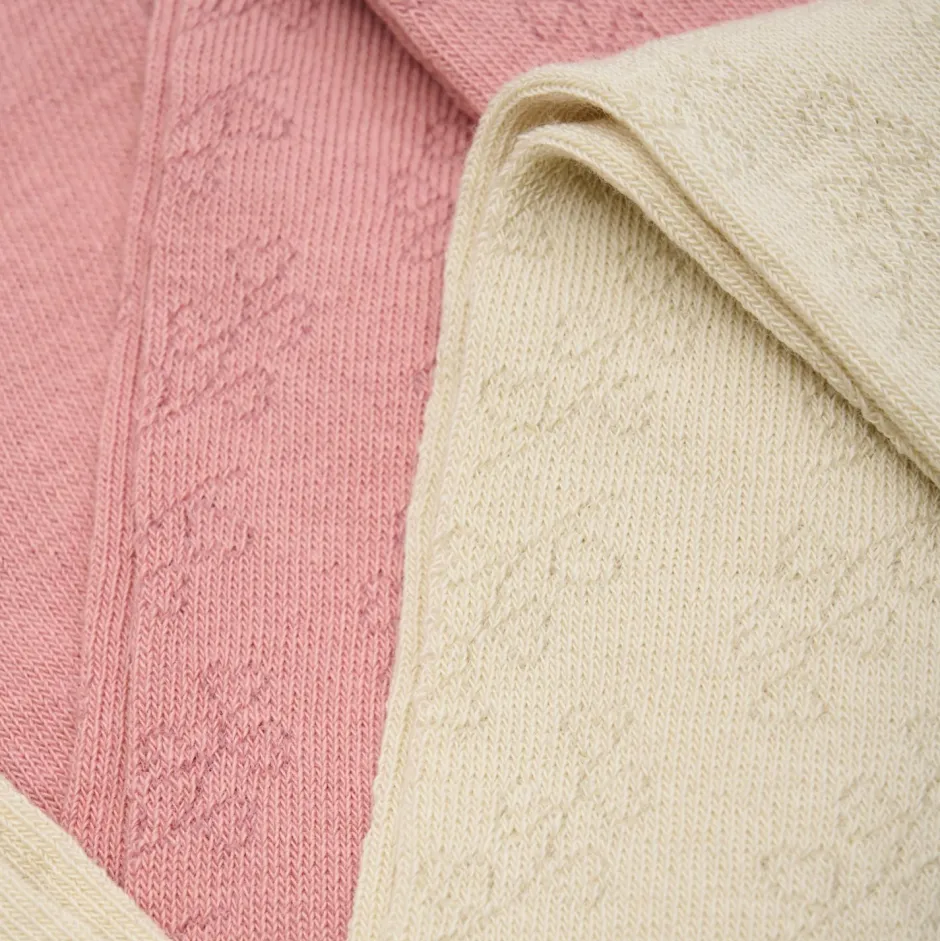 Minymo Unterwäsche|Alltagsbekleidung-- Kid's Stockings with Pattern No. 124061 2-Pack - Strumpfhose Misty Rose
