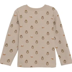 Minymo Shirts, Hemden & Longsleeves|Pullover & Hoodies-- Kid's T-Shirt L/S AOP No. 134004 - Longsleeve Oxford Tan