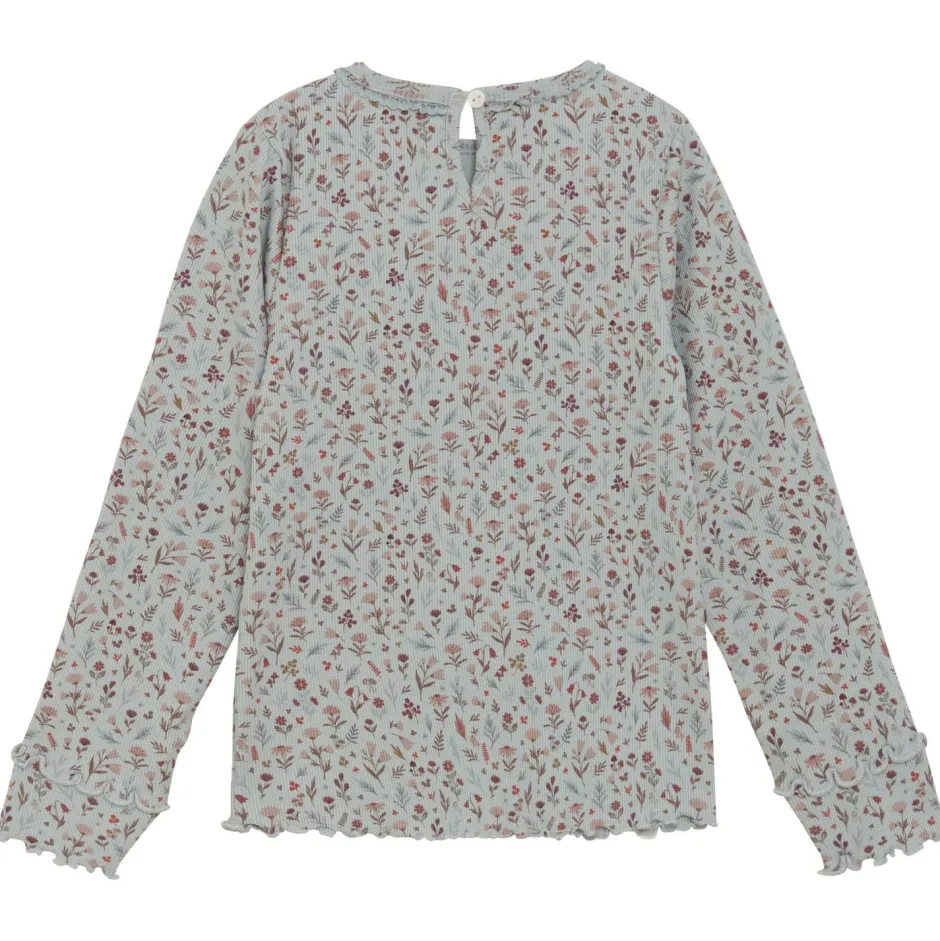 Minymo Shirts, Hemden & Longsleeves|Pullover & Hoodies-- Kid's T-Shirt L/S AOP Rib - Longsleeve