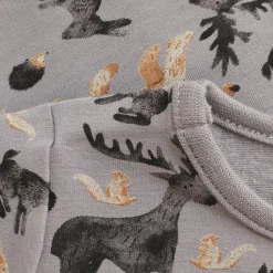 Minymo - Kid's T-Shirt L/S AOP Sweat - Longsleeve Cloudburst Outlet