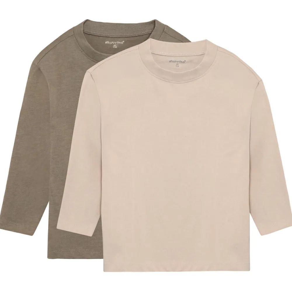 - Kid's T-Shirt L/S Loose Fit (2-Pack) - Longsleeve < Minymo Outlet