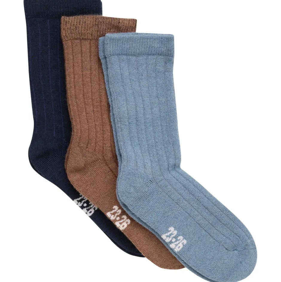 Minymo Socken|Socken-- Kid's Wool Socks Rib 3-Pack - Multifunktionssocken