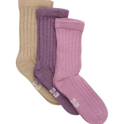 Minymo Socken|Socken-- Kid's Wool Socks Rib 3-Pack - Multifunktionssocken