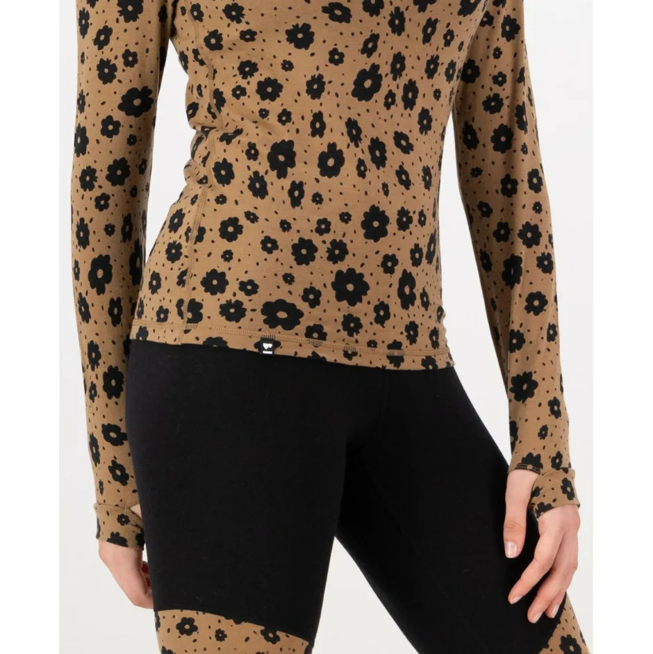 Mons Royale Trekkingbekleidung|Skibekleidung-- Women's Cascade Merino Base Layer Mock Neck L/S - Merinounterwäsche