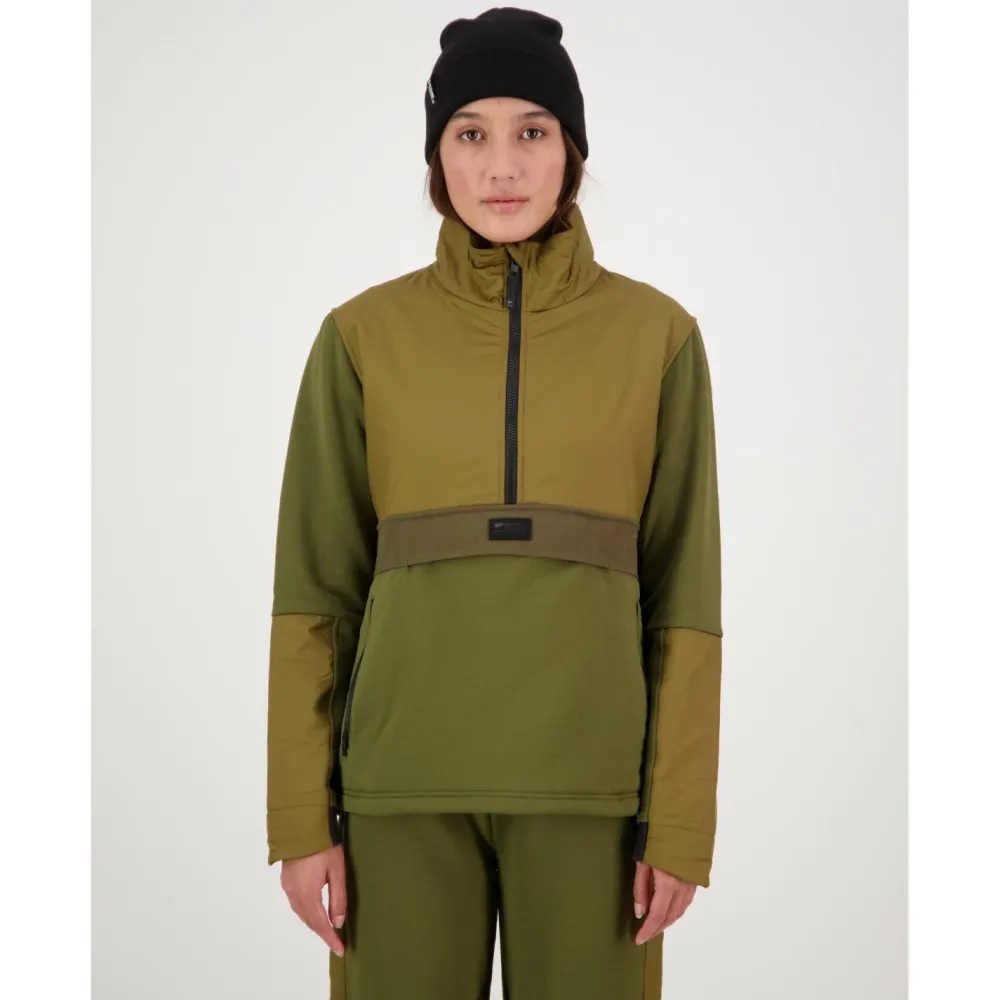 Mons Royale - Women's Decade Mid Pullover - Fleecepullover Forest Floor Clearance